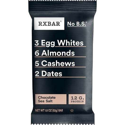 RXBAR KOSHER CHOCOLATE SEA SALT PROTEIN BAR, 6 - 12 - 1.8 OZ