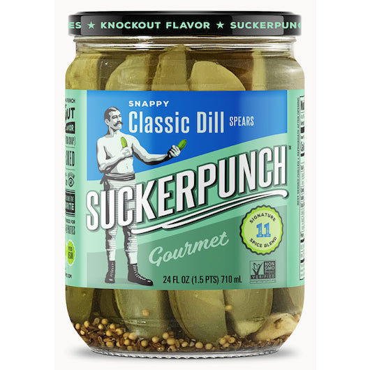 SUCKER PUNCH CLASSIC DILL PICKLE SPEARS, 6 - 24 OZ