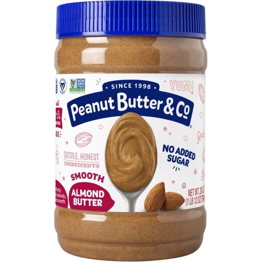Almond Butter 28oz - 6pk. All Natural Stabilized Almond Butter. Vegan, Vegetarian, Kosher.