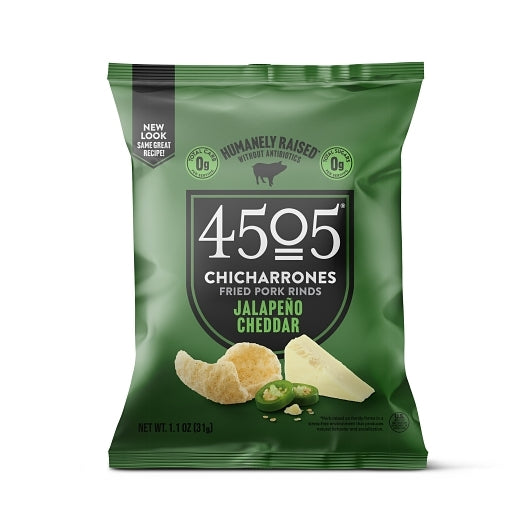 4505 MEATS JALAPENO CHEDDAR CHICHARRONES, 12 - 1.1 OZ