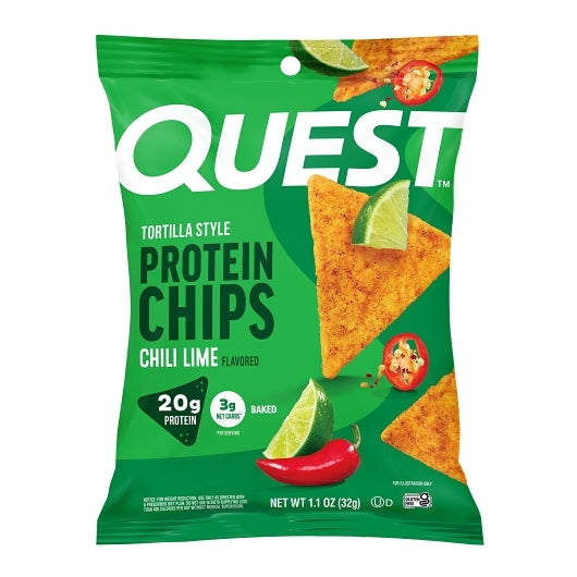 Quest  Nutrition Tortilla 8pk Chips-Chili Lime