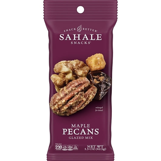 SAHALE PECANS MAPLE GLAZED MIX, 18 - 1.5 OZ