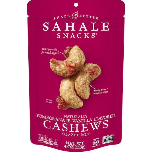 SAHALE CASHEW POMEGRANATE, 6 - 4 OZ