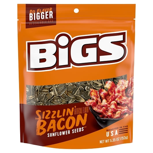 BIGS SIZZLIN BACON SUNFLOWER SEEDS 5.35 OZ