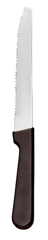 WORLD TABLEWARE INC. ROUND TIP STEAK KNIFE W/BLACK POLYPROPYLENE HANDLE 8.75?, 1 - 12 EA