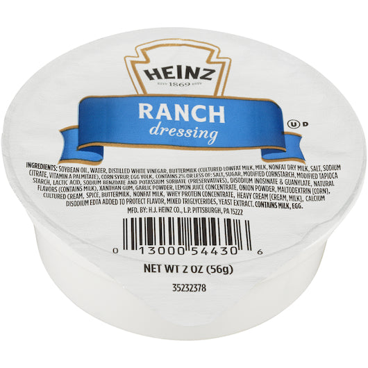 HEINZ RANCH DRESSING CUP, 60 - 2 OZ