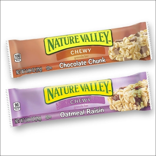 Nature Valley(TM) Chewy Granola Bars Variety Pack Chocolate Chunk and Oatmeal Raisin (120 ct) 0.89 o
