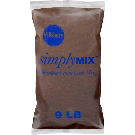 Pillsbury SimplyMix Creme Cake Mix Bag Chocolate 3/9 LB