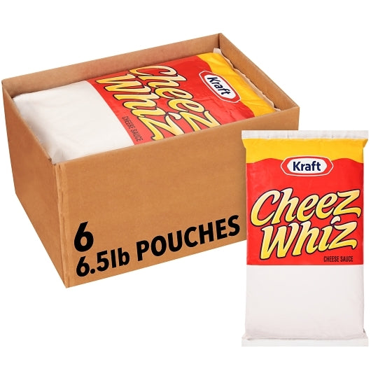CHEEZ WHIZ ORIGINAL CHEEZE SAUCE, 6 - 6.5 LB