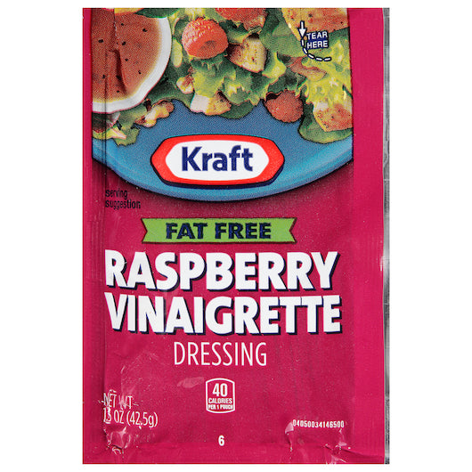 KRAFT RASPBERRY VINAIGRETTE DRESSING, 60 - 1.5 OZ