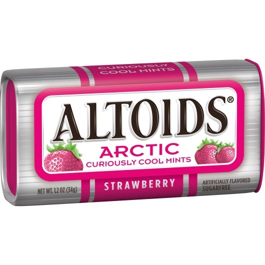 ALTOIDS ARCTIC STRAWBERRY MINTS 1.2OZ 8CT 12/CS