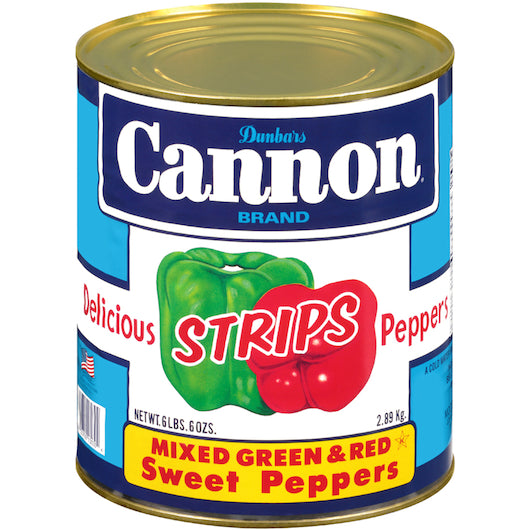 6/10 Mixed Pepper Strips Cannon