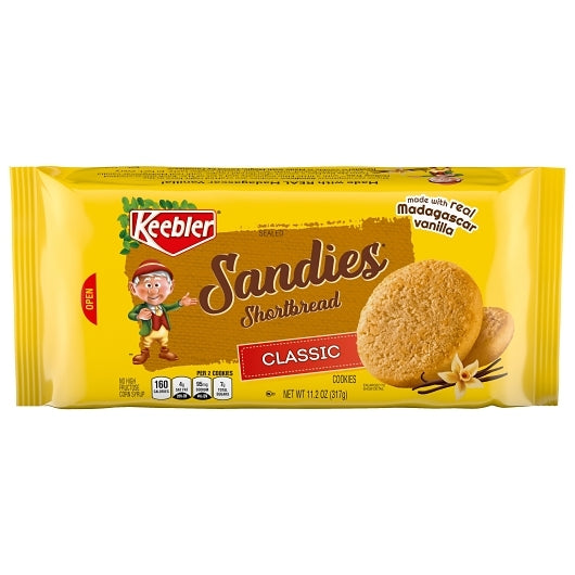 Keebler Classic Sandies Cookies 12/11.2 OunceTray