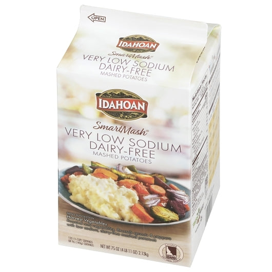 Idahoan(R) SMARTMASH(R) Very Low Sodium Dairy-Free Mashed Potatoes, 6/4.69 lb. ctns
