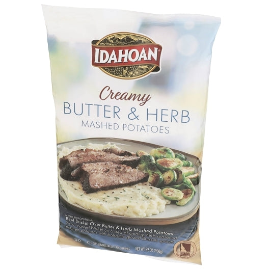 Idahoan(R) CREAMY Butter & Herb Mashed Potatoes, 8/32 oz. pchs