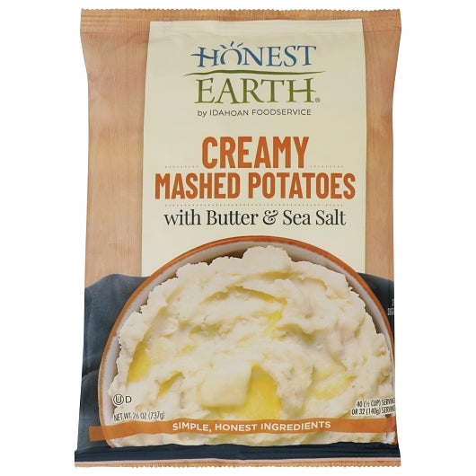 Honest Earth(R) Creamy Mashed Potatoes with Butter & Sea Salt, 8/26 oz. pchs