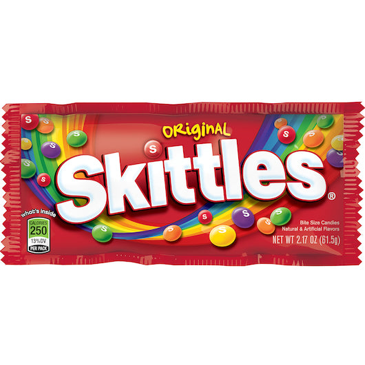 SKITTLES ORIGINAL SINGLES 2.17 OUNCE 36 COUNT10 PER CASE