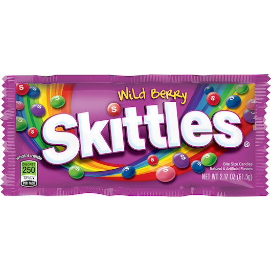SKITTLES WILD BERRY SINGLES 36 COUNT 10 PER CASE