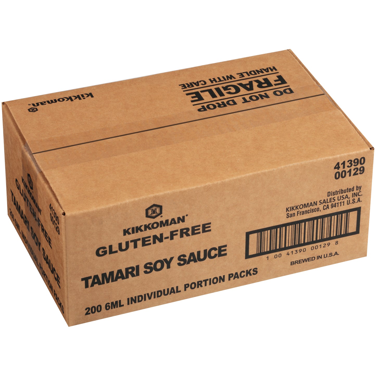 KIKKOMAN 200 6 ML GLUTEN-FREE NON GMO PRESERVATIVE-FREE TAMARI SOY SAUCE PACKETS