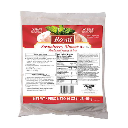 CS 6 - 16 oz Royal Strawberry Mousse Mix