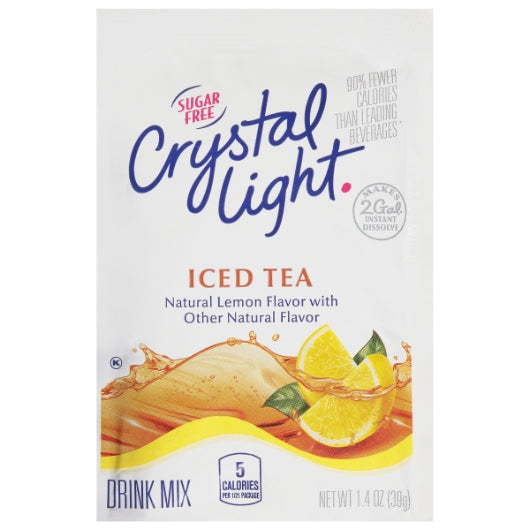 CRYSTAL LIGHT ICED TEA BEVERAGE MIX, 12 - 1.4OZ