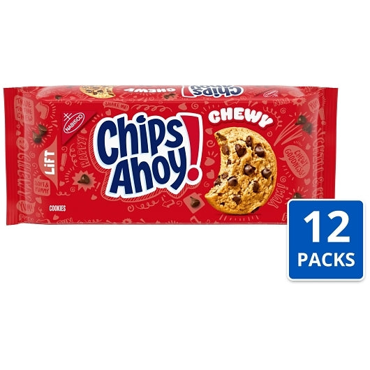 NABISCO CHIPS AHOY! CHEWY CHEWY COOKIES 13 OZx 12