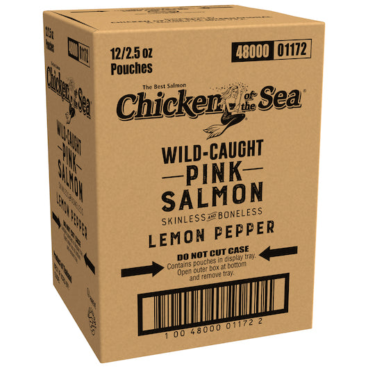 Chicken of the Sea Skinless/Boneless Pink Salmon in Lemon Pepper Pouch 12/2.5 ounce