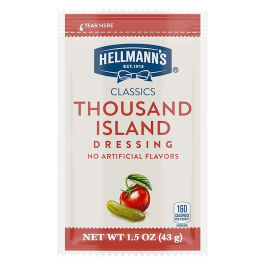 HELLMANN'S DRESSINGS/CONDIMENTS Creamy Thousand Island 102 1.5 OZ