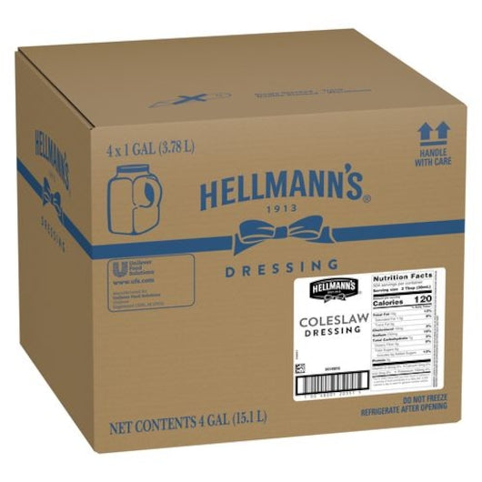Hellmann's DRESSINGS/CONDIMENTS Creamy Coleslaw Dressing, jug 4 1 GA