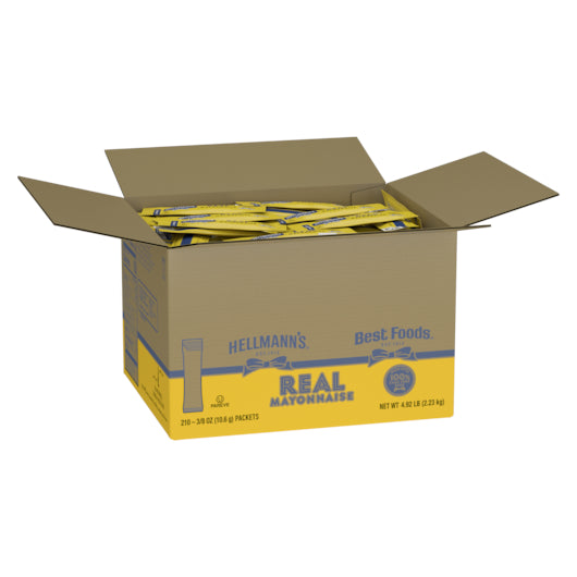Hellmann's MAYONNAISE Real Mayonnaise PortionMade with 100% Cage Free Eggs 210 0.38 FO