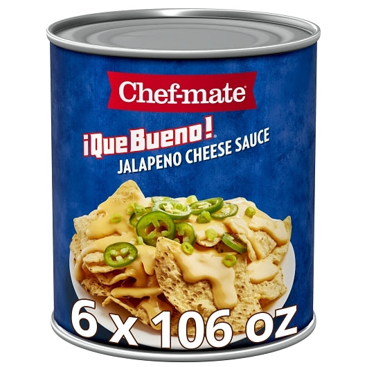 Chef-mate Que Bueno Jalapeno Cheese Sauce 6 x106 ounces