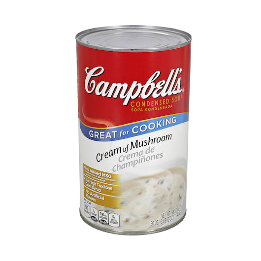 CAMPBELL'S CLASSIC CREAM OF MUSHROOM CONDENSED SHELF STABLE SOUP, 12 - 50 OZ
