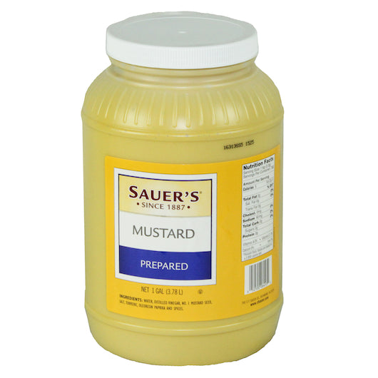SAUER SALAD MUSTARD, 4 - 1 GA