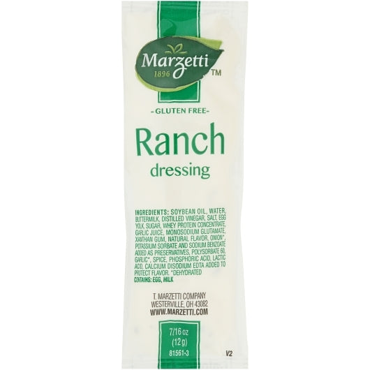 MARZETTI RANCH DRESSING SINGLE SERVE, 204 - 12 GR