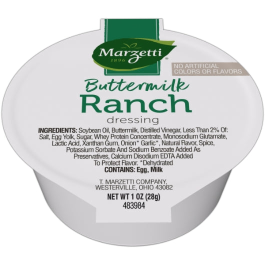 MARZETTI BUTTERMILK RANCH DRESSING SINGLE SERVE, 120 - 1 OZ