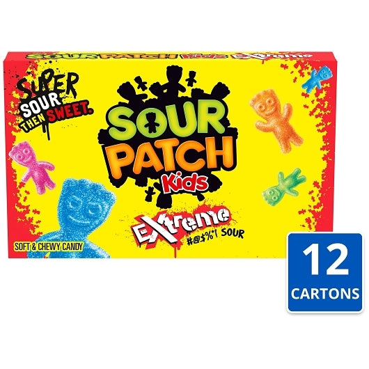 SOUR PATCH KIDS EXTREME SOFT CANDY 3.5 OZ x 12