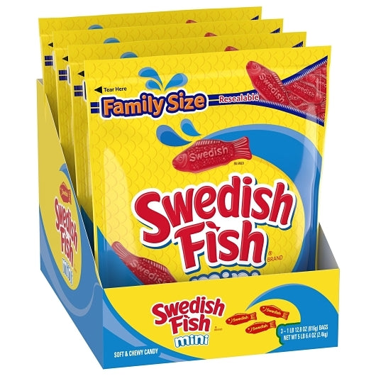 SWEDISH FISH RED SOFT CANDY x 4