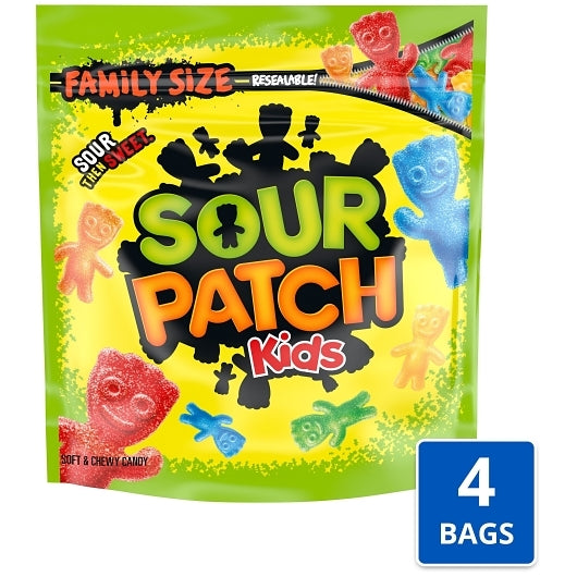 SOUR PATCH KIDS ASSORTED SOFT CANDY 1.8 LB x 4