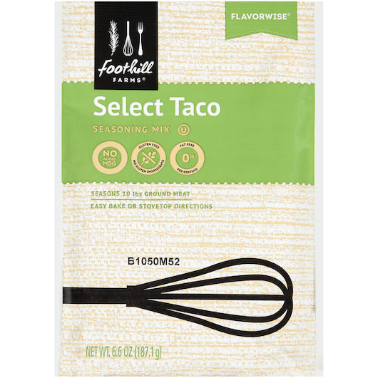 Foothill Farms Select Taco Seasoning Mix - 6/6.6 oz
