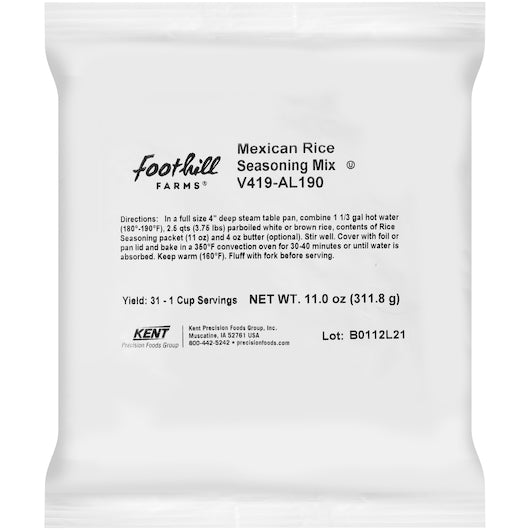 Foothill Farms Mexican Rice Seasoning Mix - 6/11 oz