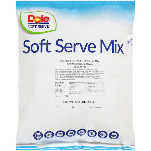 Dole Soft Serve(R) Orange Flavored Soft ServeMix