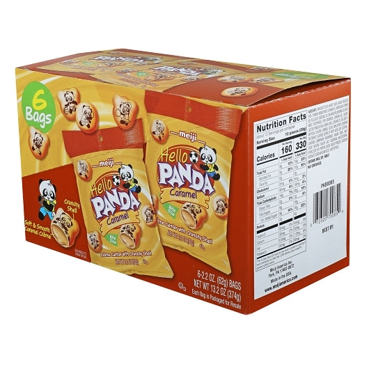 HELLO PANDA CARAMEL CREME FILLED BITE SIZE COOKIE, 4 - 6 - 2.2 OZ