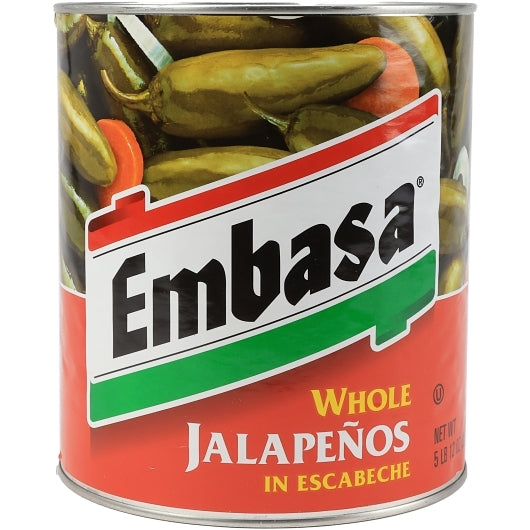 EMBASA Whole Jalapenos in Escabeche 6-Pack, 36.75 LB, [Alternate ID 07848]