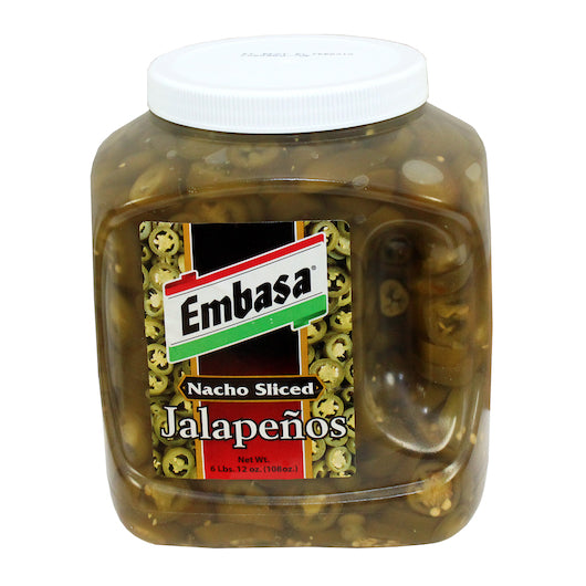 EMBASA Nacho Sliced Jalapenos 4-Pack, 27 LB, [Alternate ID 07878]