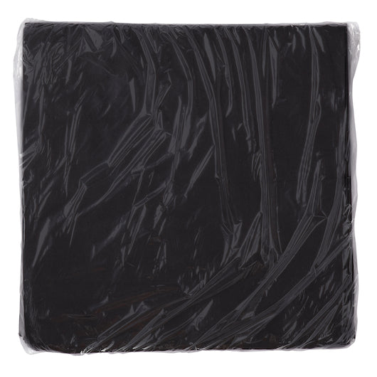 NAPKIN, FLAT PACK BLACK 16X16 LINEN-LIKE