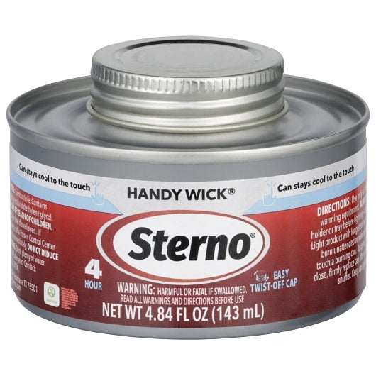4 Hour Sterno Handy Wick Twist Cap Chafing Dish Fuel
