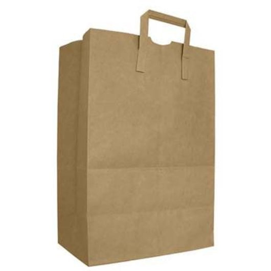 AJM BAG 70# KRAFT BAG WITH HANDLE, 1 - 300 CNT