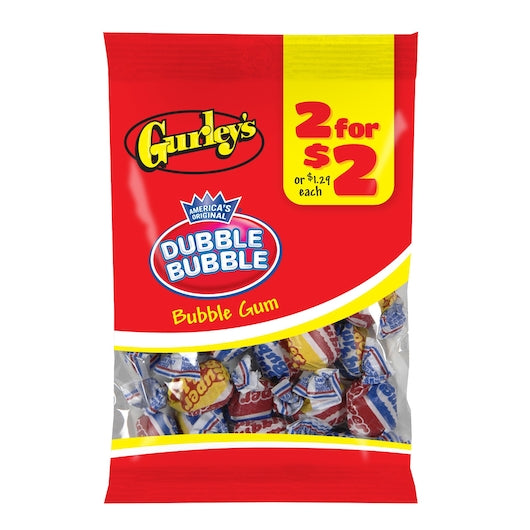 2 FOR $2 BUBBLE GUM WRAPPED 2-3 POUND TWO, 12- 2.5 EA
