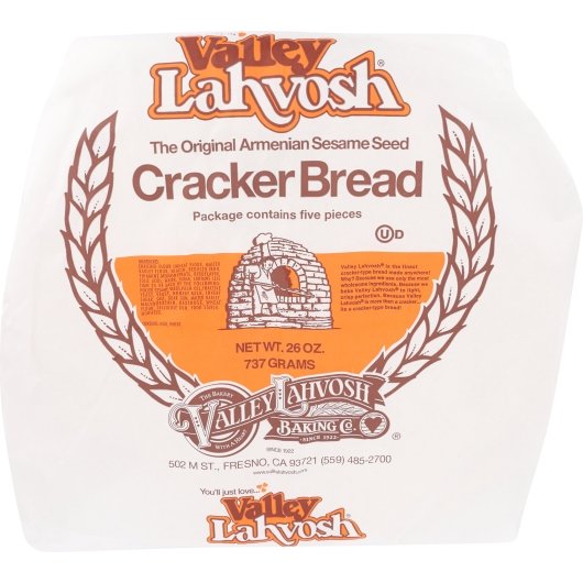 Lahvosh Crackerbread, 15? Round, Original, 5 26oz