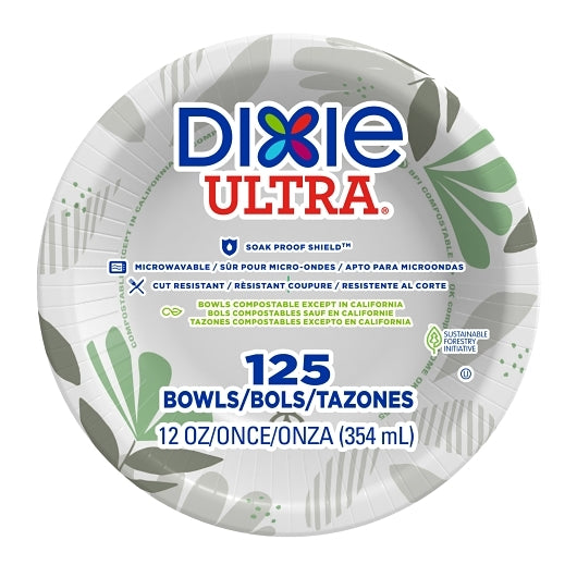 DIXIE ULTRA(R) 12 OUNCE HEAVY-WEIGHT PAPER BOWLS BY GP PRO (GEORGIA-PACIFIC), PATHWAYS(R),1000-COUN